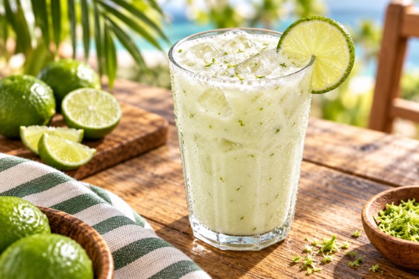 Limonada suiza con leche condensada
