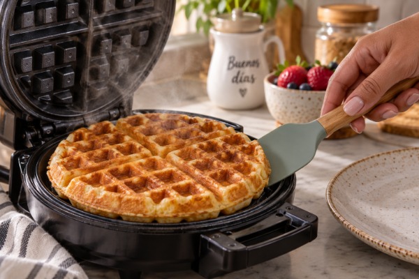 Waffles caseros crujientes y fáciles
